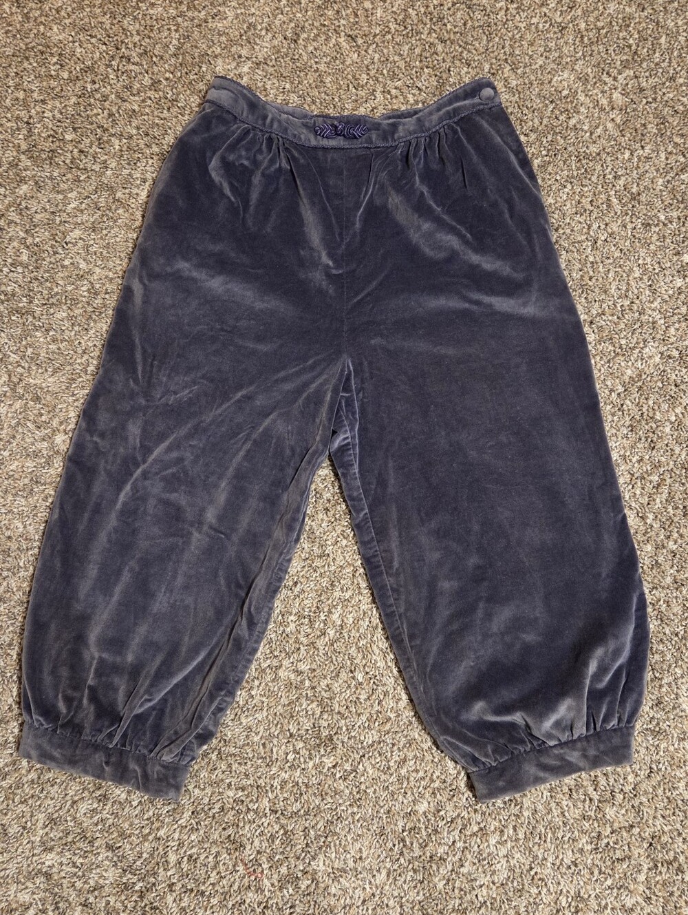 Vintage 1970s MJ Concepts in Sportswear Velvet-Style Harem Joggers
